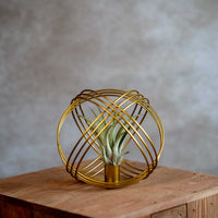 Goud Metalen Bal Met Airplant