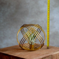 Goud Metalen Bal Met Airplant