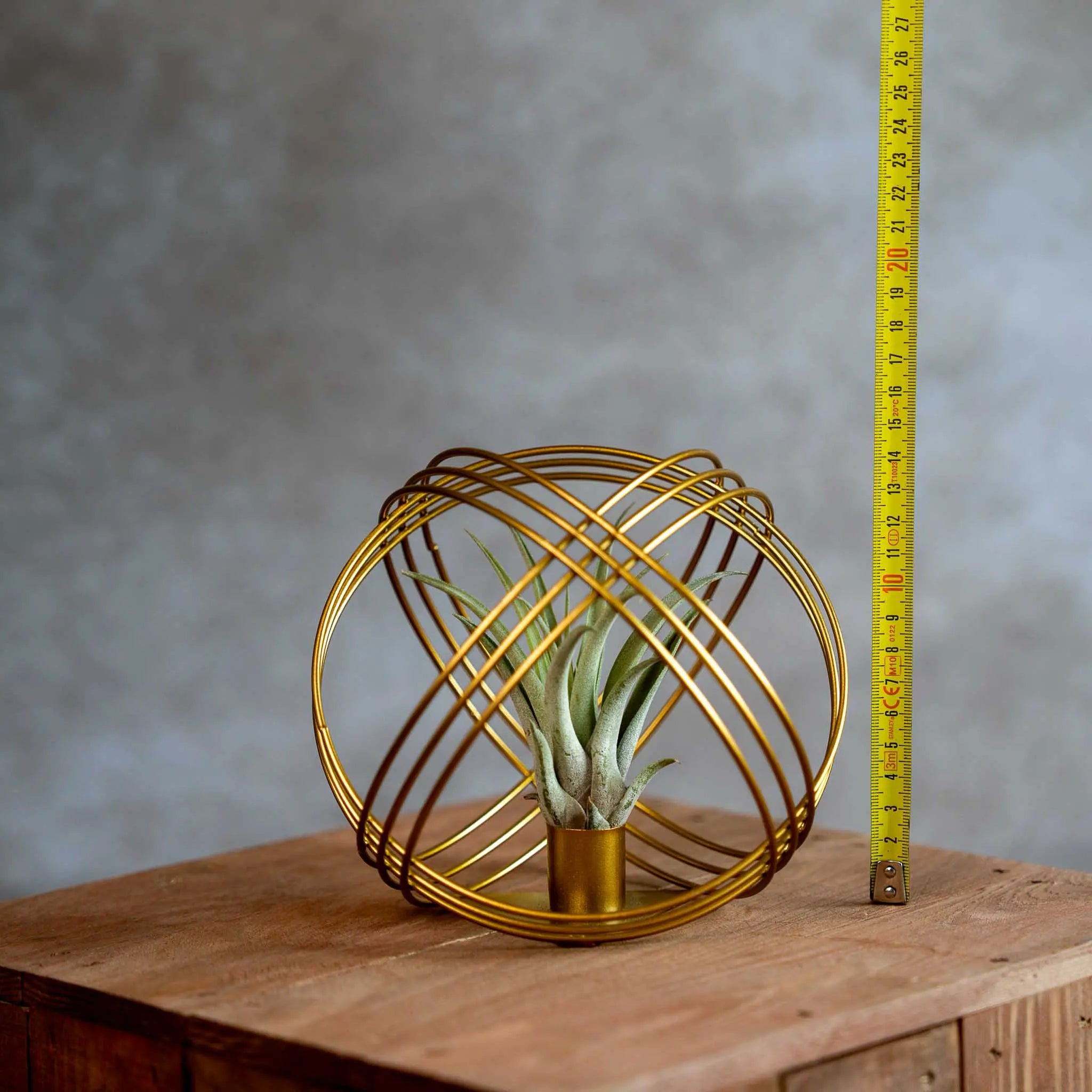 Goud Metalen Bal Met Airplant