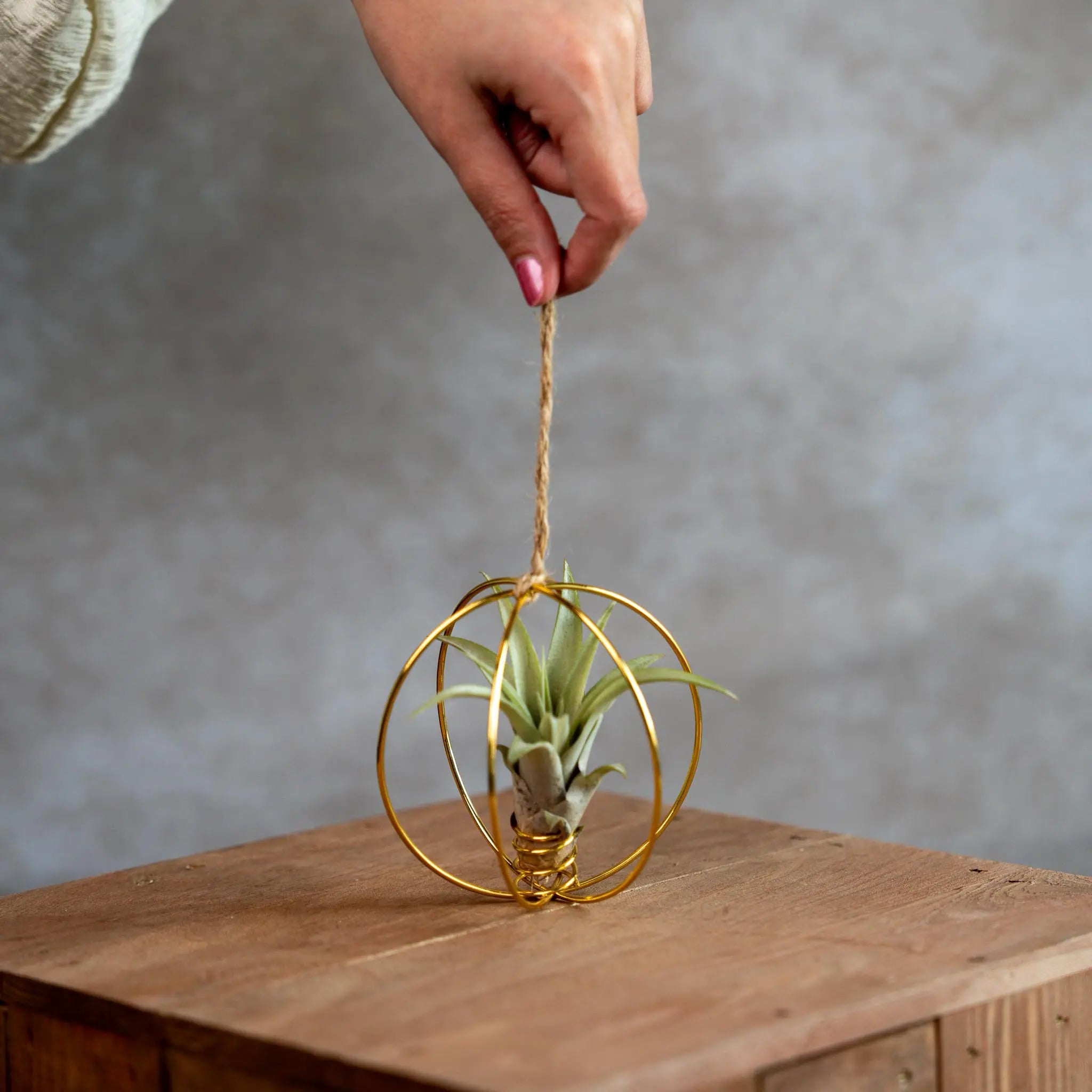 X Mass Ball Goud Met Airplant